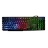 ราคา Tecfon K-596 Rainbow Backlight Gaming Keyboard คีย์บอร์ด เกมมิ่ง (8410606391)