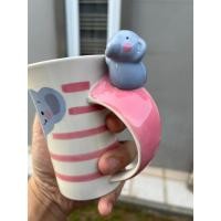 ราคา แก้วมัค หูจับรูปสัตว์เซรามิค ลายช้าง ขนาด 4.5x3.5นิ้ว ขนาด 30ml หรือ 10ozออนซ์ แก้วกาแฟสำหรับเป็นของขวัญ ของแต่งบ้าน ออ (26107596055)