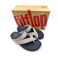 ราคา Fitflop รองเท้าแตะผู้ชาย Sling Weave Toe-Post สีครีม #45 (29320470310)
