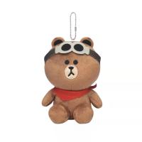 ราคา Line Friends หมีสีน้ําตาล Sally Chicken Cycling Charm Key Ring (28571089287)