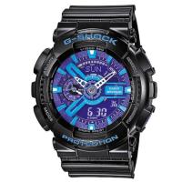 ราคา Casio G-Shock นาฬิกาข้อมือผู้ชาย สายเรซิ่น รุ่น GA-110HC-1A - สีดำ/ม่วง (283187213)