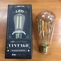 ราคา หลอดLEDวินเทจ เดโก T64 4W วอร์มไวท์ P.10 LAMPTAN (24960073718)