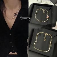 ราคา ของแท้ CHANEL สร้อยคอไข่มุกแท้ 23K (29023331672)