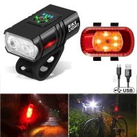 ราคา T6 ไฟจักรยาน led ไฟหน้าจักรยาน LED กันน้ำ ไฟฉายจักรยาน ชุดไฟท้ายจักรยาน กันน้ํา ชาร์จ USB (24224535644)