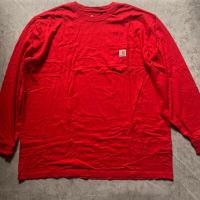 ราคา Carhartt เสื้อยืดแขนยาว สีแดง (28315205048)