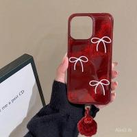 ราคา เคสโทรศัพท์สำหรับ iPhone 7 8 x XS XR xsmax 11 12 13 14 15 16 Pro Max PLUS INS ปีใหม่สีแดงโบว์สีแดงลูกบอลขนสีแดงกระดิ่งเคสนิ่มหุ้มทั้งเครื่องกันกระแทกเคสกันกระแทกเคสฮ่องกง (28870371413)