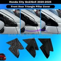 ราคา Honda City Gn2/Gn5 Hatch Back 2020-2025 + Forged Carbon Trim ประตูด้านหน้าสามเหลี่ยมเสาฝาครอบ (29322340005)