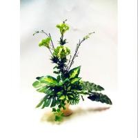 ราคา แจกันดอกไม้ประดิษฐ์แนวธรรมชาติ ทำจากผ้า (660693349)