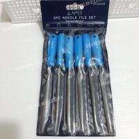 ราคา APEX ตะไบพร้อมด้าม สีฟ้า 6 ตัวชุด 4x160mm. (1522403488)