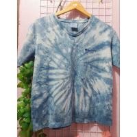 ราคา เสื้อยืดมัดย้อมครามธรรมชาติ มัดย้อมแฟชั่น Handmade 100% (24587847938)