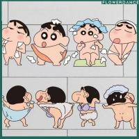 ราคา สติกเกอร์ติดผนังห้องน้ำลายเครยอนชินจัง กันน้ำ กระเบื้องห้องน้ำ สติ๊กเกอร์ตกแต่งรถลายการ์ตูน ดอกไม้ (27215056096)
