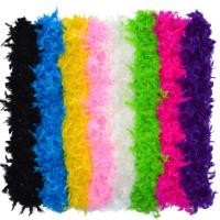ราคา 2 เมตรสี Super Thicken Chandelle ตุรกี Feathers Boa Trim 80g ผ้าพันคอ/Mardi Gras Boas ชุด Marabou Feathers สําหรับหัตถกรรม (27922081877)