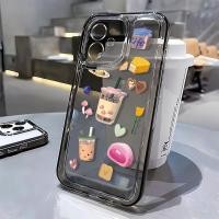 ราคา เคสโทรศัพท์มือถือ แบบนิ่ม กันกระแทก ลายชานมไข่มุก สําหรับ Apple Iphone 13 14Promax 11 12 7 8p (21890897681)