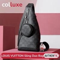 ราคา หลุยส์วิตตอง Louis Vuitton LV กระเป๋า Waist Bag Sling bag รุ่น Duo กระเป๋าคาดเอวผู้ชาย (26621666953)