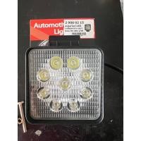 ราคา ไฟสปอร์ตไลท์ LED แบบเหลี่ยมกลางหนา 9 เม็ด 12-24V (อย่างดี) (25042031927)