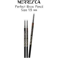 ราคา ดินสอเขียนคิ้ว รุ่นฮิต เมอร์เรซกา เพอร์เฟค โบรว์ Merrez'ca Perfect หัวเล็กเขียนง่าย กันน้ำกันเหงื่อ (25763425576)
