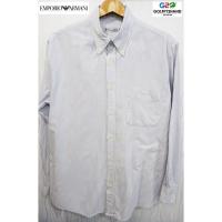 ราคา EMPORIO ARMANI แท้ เสื้อเชิ๊ตแขนยาวสปอตเทาขาว (3525353163)