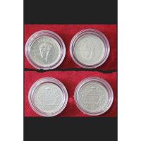 ราคา เหรียญเนื้อเงินแท้ประเทศ India 1/4 RUPEE INDIA 1945 ล้อมรอบด้วยช่อดอกไม้ประดับ สภาพของเหรียญ ไม่ผ่านใช้ รับประกันแท้ (22669475037)