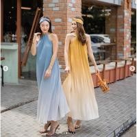 ราคา ลดหนักมากกก งานเดรสพลีทพิมพ์โทนไล่สี งานป้าย viv ฮิตมากเว่อ งานสวยยยสุดอลัง มาพร้อมที่คาดผม ไม่ต้องบรรยายเยอะ (7439061525)