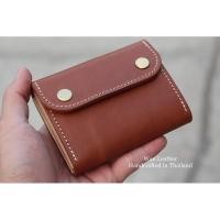 ราคา กระเป๋าตังหนังฟอกฝาดแท้ใบเล็กกระทัดรัด งาน Handmade 100 % (1221685416)