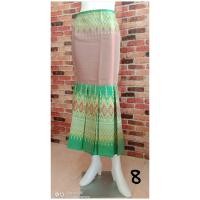 ราคา Sale 5วันเท่านั้นกระโปรงผ้าไทย กระโปรงหางปลายาว/ผ้าไหมสังเคราะห์ทอลาย ผ้าไทย (2046015225)