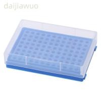 ราคา Daiji 2 ชิ้น PCR Tube Rack, 13 ซม.* 9 ซม.*3 ซม.PP Microcentrifuge Tubes Rack, Reused 96 หลุม Blue PCR แผ่นแถบหลอด (29702684566)