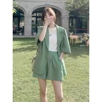 ราคา ชุดเซทสูทขาสั้น 40-80 KG เสื้อสูท+กางเกง เสื้อแจ็คเก็ตแขนสั้น สไตล์เกาหลีลุคเท่ เหมาะสำหรับทุกโอกาส สาวอวบ สาวไซส์ใหญ่ใส (27608179748)