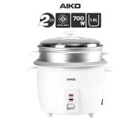 ราคา AIKO AR-18 หม้อหุงข้าวไฟฟ้า 1.8 ลิตร หุง อุ่น นึ่ง electric rice cooker with food Steamer 1.8 L keep warm function (28762925452)