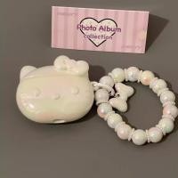 ราคา Fairy Dream Laser Kitty Cat Case AirPods 4 AirPods Pro2 Pro Apple EarPods รุ่นที่ 3 อะคริลิคป้องกันการตกฝาครอบป้องกันพร้อมโซ่ (26572758361)