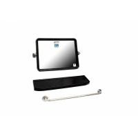 ราคา PIXO กระจกชุด 3 ชิ้น แบบเหลี่ยมบานใหญ่ รุ่น MS 023 ขนาด 41x60 ซม. สีดำ (23275839701)