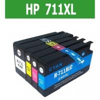ราคา HP 711 หมึก HP711 HP711XL สีดำ HP 711XL HP 711 XL ตลับหมึก เข้ากันได้สำหรับ HP T120 24 / T120 610/T520 24/T520 36/T52 (9950271359)