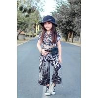 ราคา ชุดเช็คเด็กผู้หญิง วินเทจ ลายเสือ สีดำ (5273337957)