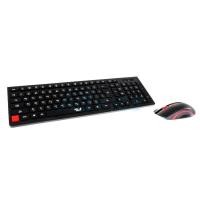 ราคา Keyboard & Mouse คีย์บอร์ด+เมาส์ Wireless (K7+M199) Black (153058879)