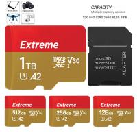 ราคา Extreme Micro SD Card 32GB 64GB 128GB A2 Micro SD 256GB 512GB 1TB TF/SD Card Class 10 สําหรับโทรศัพท์แท็บเล็ต samrt โทรศัพท์ตารา (29423716023)