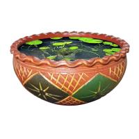 ราคา อ่างน้ำดินเผา 12นิ้ว อ่างเลี้ยงปลา อ่างบัวเลี้ยงปลา อ่างบัว รับประกันคุณภาพ (9485608993)