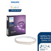 ราคา Philips Hue LightStrip Plus with Bluetooth Starter Kit ไฟเส้นเปลี่ยนสีอัจฉริยะ ชุดเริ่มต้นยาว 2 เมตร เชื่อมต่อผ่านบลูทูธ (5965632190)