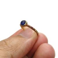 ราคา - แหวน เงินแท้ 92.5% ลงยางานโบราณ ฝังพลอยไพลินแท้ ขนาด 5 มิล หนัก 1.3 กรัม งานมือสองสภาพ 95%++ (19551286933)