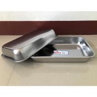 ราคา ถาดอาหาร ถาดสแตนเลส ถาดเหลี่ยมสแตนเลส (หนาลึก) ขนาด 43*28*7 ซม. (ตราGOGO) (4258568149)