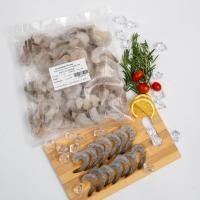 ราคา กุ้งขาวปอกเปลือกผ่าหลังไว้หาง ขนาด 21/ 25 ชิ้นต่อปอนด์ ปริมาณ 1 kg/ถุง 10 ถุง/กล่อง (22652497610)