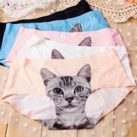 ราคา กางเกงในไร้ขอบหน้าแมว (89665654)