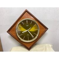 ราคา นาฬิกาแขวนผนัง Citizen Crystron กรอบไม้แท้ดีไซน์เก๋ มือสอง (28723178864)