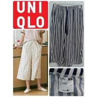 ราคา กางเกง Uniqlo collab Disney relaco 3/4 ผ้าเรย่อน มือสอง Size L (23947615131)