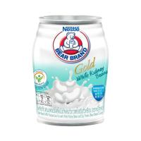 ราคา นมสเตอริไลส์ไขมันต่ำ ตราหมีโกลด์ 140 มล. (24 กระป๋อง) - สูตรผสมถั่วขาวและโปรตีนถั่วเหลือง (12283075551)