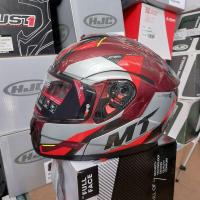 ราคา หมวกกันน็อค MT ATOM SV TRANSCEND สีแดง (7452113231)