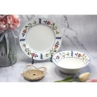 ราคา เซตจานแบรนด์​ Nikko ลายดอก​ งานสวยกริ๊บค่ะ (5857189878)