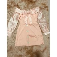 ราคา เดรสเปิดไหล่งานป้ายnokara (18595874433)