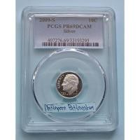ราคา เหรียญเกรด PCGS PR69DCAM 10C Roosevelt Proof Silver Dime ปี 2009-S เนื้อเงินขัดเงา (25512311069)