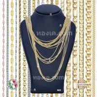 ราคา 18K-N0I สร้อยคอทองคำแท้ ITALY 750 รุ่น สี่เสา Spiga 3D G110 (23867025568)
