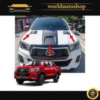 ราคา จมูกหลอก v.3 แบบ 3 ชิ้น มีหมุด โตโยต้า ไฮลัค รีโว้ ล็อคโค สี ดำด้าน Hilux Revo Rocco Toyota 2 , 4 ประตู ปี2018-2019 (6277400019)