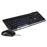 ราคา Keyboard & Mouse คีย์บอร์ด+เมาส์ USB (KB-111/M-11) Black (153058859)